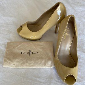 Tan Cole Haan Peep Toe Heels, Nike Air 8.5